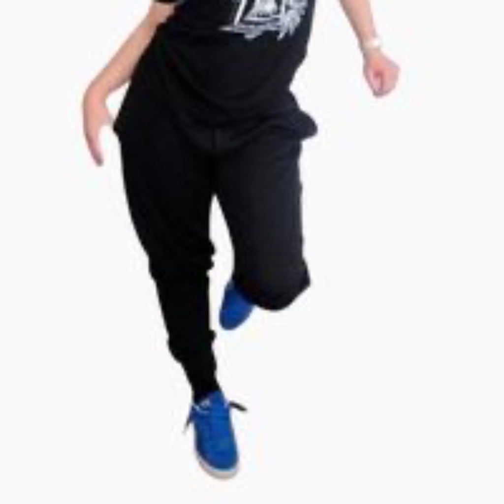 Womens Black Joggers Lined With Fleece.